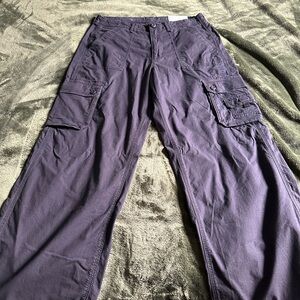 American Eagle Outfitters Black Track Pants Relaxed Fit